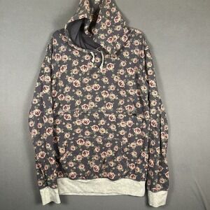 Latched Mama Floral Pattern Long Sleeve Breastfeeding Hoodie Size L
